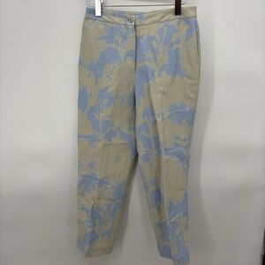 Sigrid Olsen Size 4 Womens Multicolor Ankle Dress Pants Pastel Florals